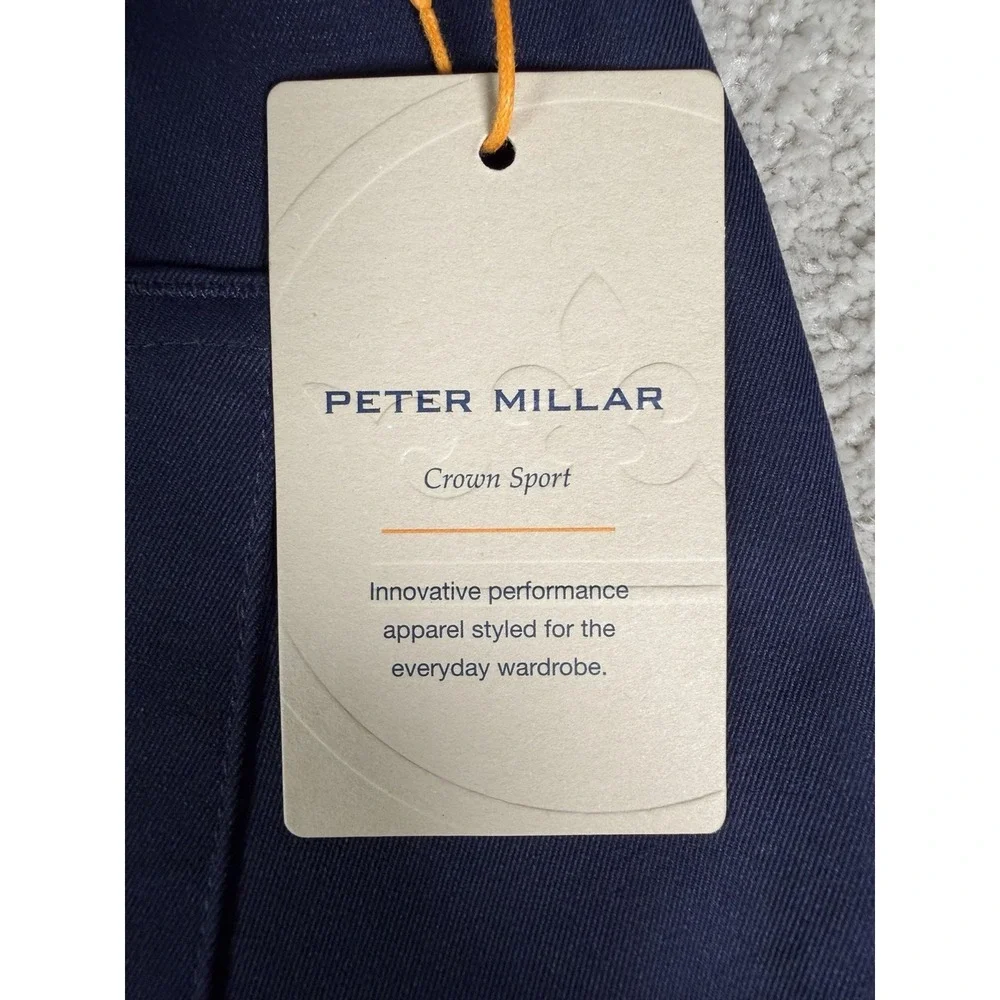 Peter Millar Golf Pants Crown Sport eb66 Performance 36x30 Blue NWT MSRP $160